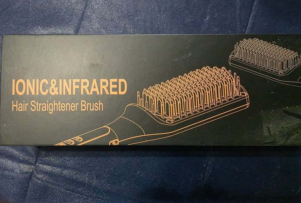 Nicebay Hair Straightener Brush HS-101 Pink Ionic